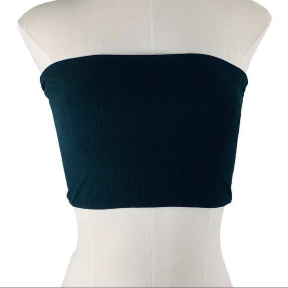 Topshop Ribbed Bandeau Tube Top - Picture 3 of 7